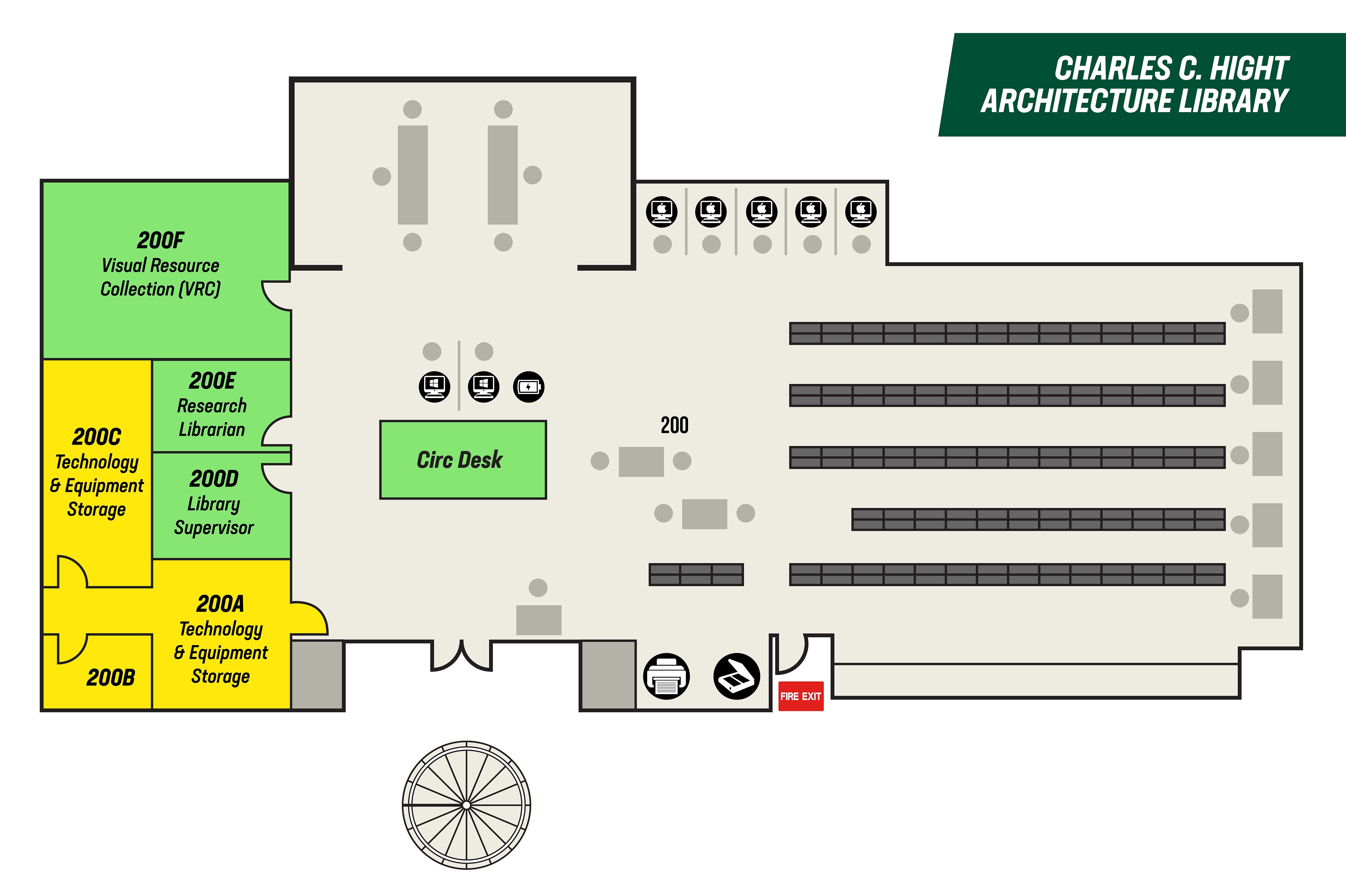 library-floor-map-j-murrey-atkins-library